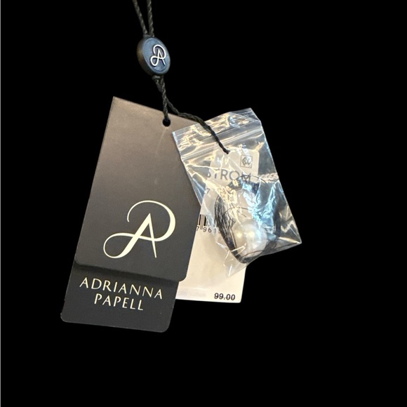 Adrianna Papell Navy and White Sailor Super Soft Lightweight Sweater NWT - Picture 4 of 9